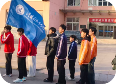 一群人站在街道上AI 生成的内容可能不正确。